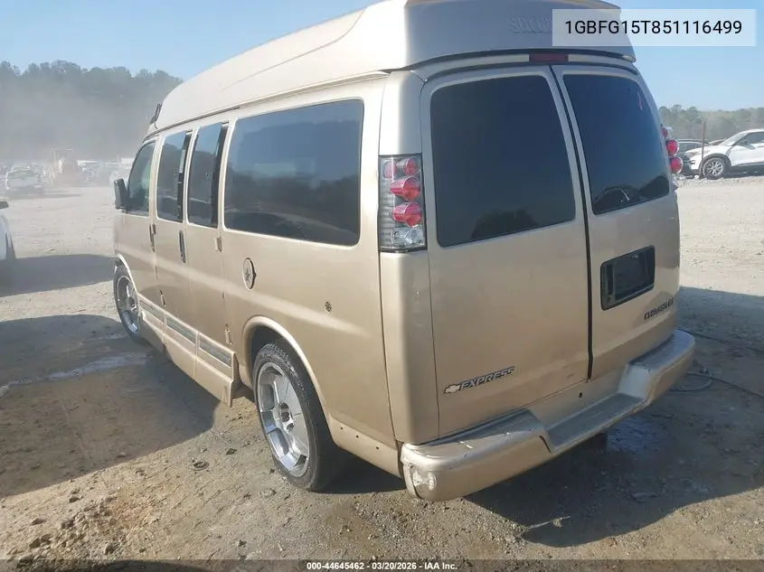 1GBFG15T851116499 2005 Chevrolet Express Upfitter