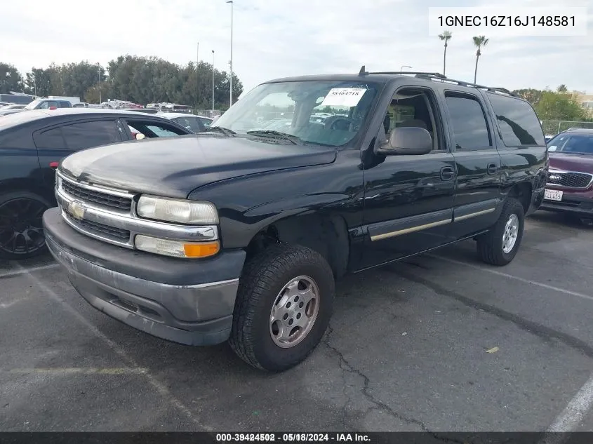 2006 Chevrolet Suburban 1500 Ls VIN: 1GNEC16Z16J148581 Lot: 39424502