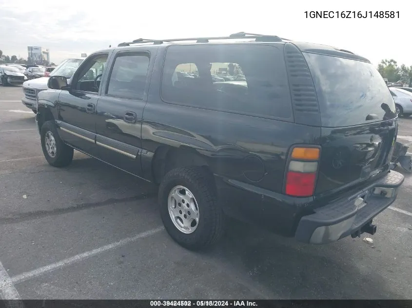 2006 Chevrolet Suburban 1500 Ls VIN: 1GNEC16Z16J148581 Lot: 39424502