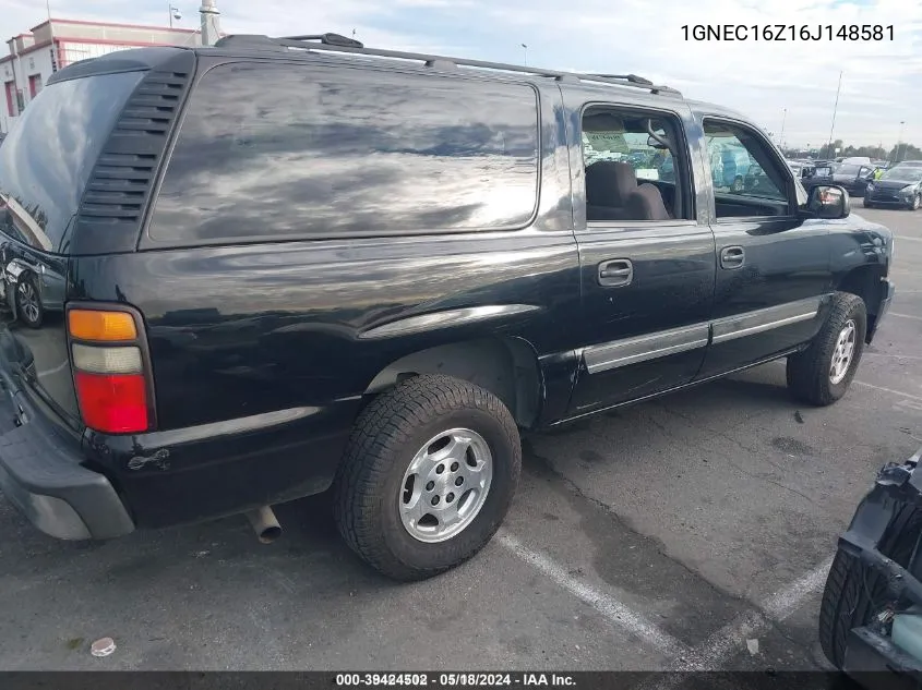 2006 Chevrolet Suburban 1500 Ls VIN: 1GNEC16Z16J148581 Lot: 39424502