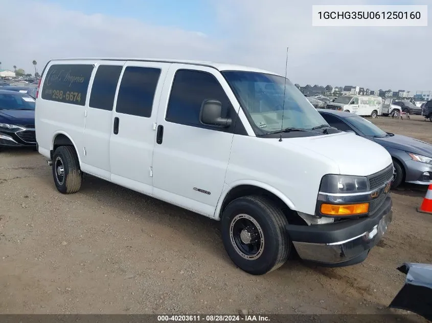 2006 Chevrolet Express Work Van VIN: 1GCHG35U061250160 Lot: 40203611