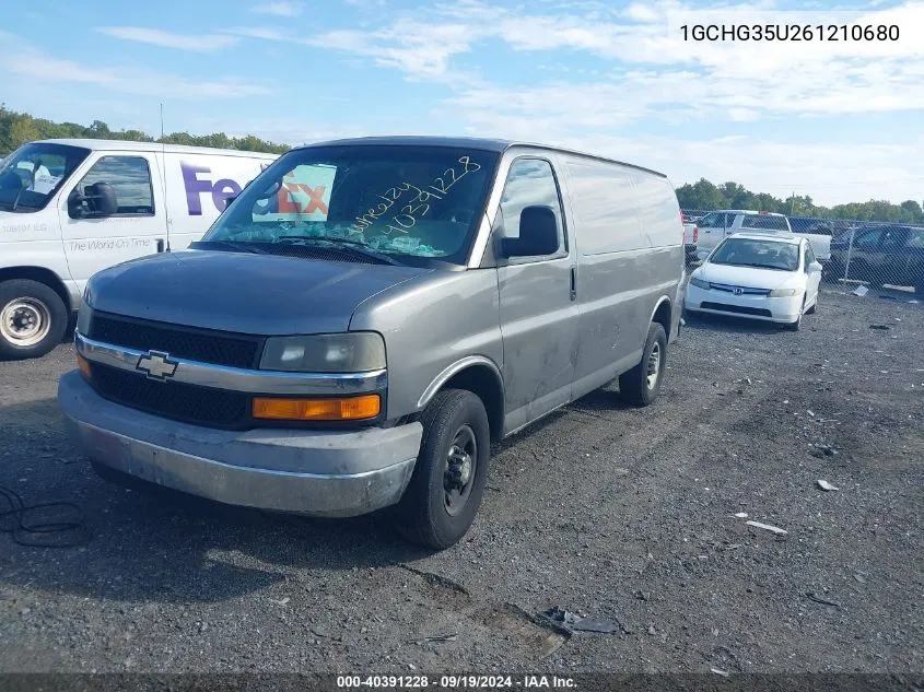 1GCHG35U261210680 2006 Chevrolet Express Work Van