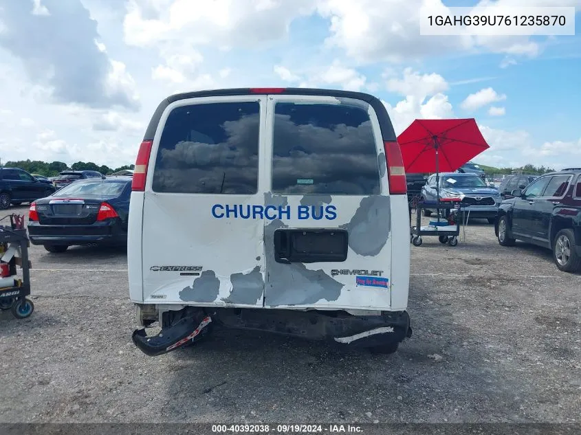 2006 Chevrolet Express Ls VIN: 1GAHG39U761235870 Lot: 40392038