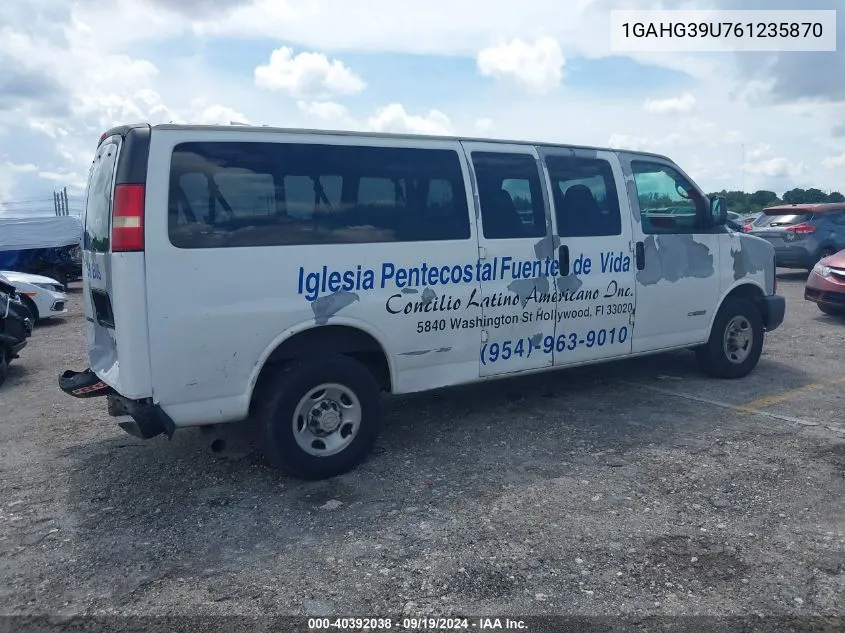 1GAHG39U761235870 2006 Chevrolet Express Ls