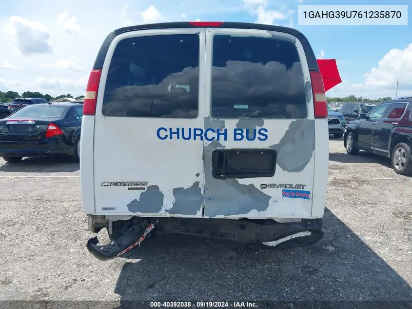 1GAHG39U761235870 2006 Chevrolet Express Ls