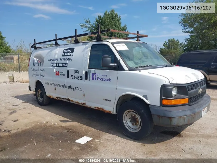 2006 Chevrolet Express Work Van VIN: 1GCGG29V061167207 Lot: 40394206