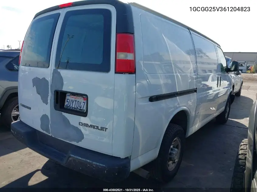 1GCGG25V361204823 2006 Chevrolet Express Work Van