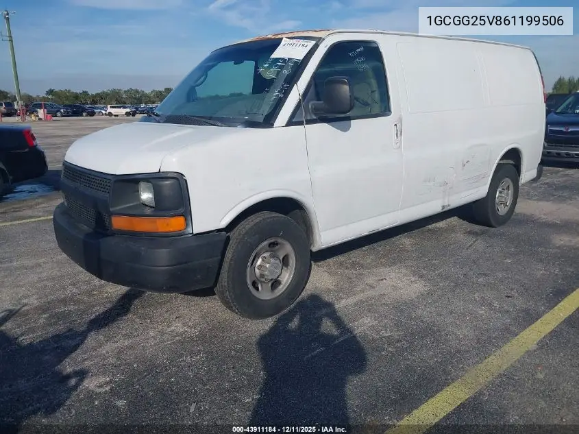 1GCGG25V861199506 2006 Chevrolet Express Work Van