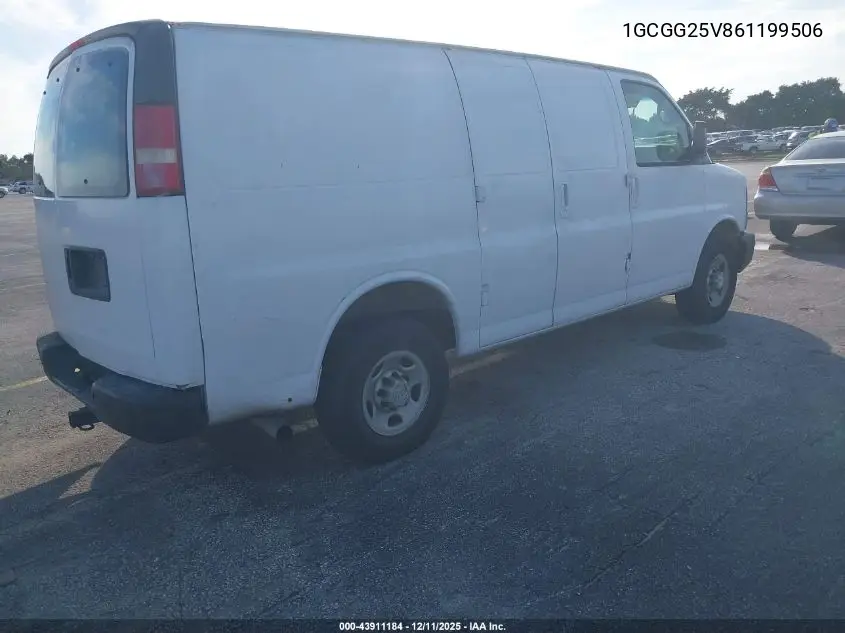 1GCGG25V861199506 2006 Chevrolet Express Work Van