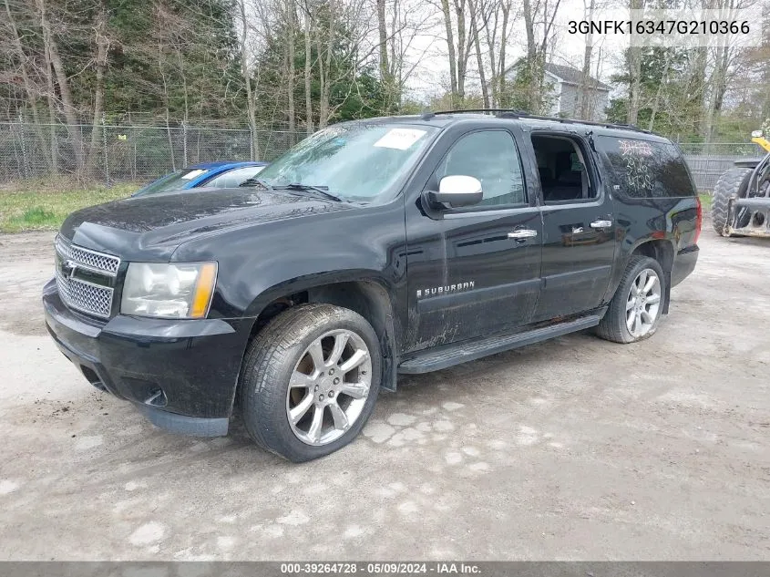 2007 Chevrolet Suburban 1500 Ltz VIN: 3GNFK16347G210366 Lot: 39264728