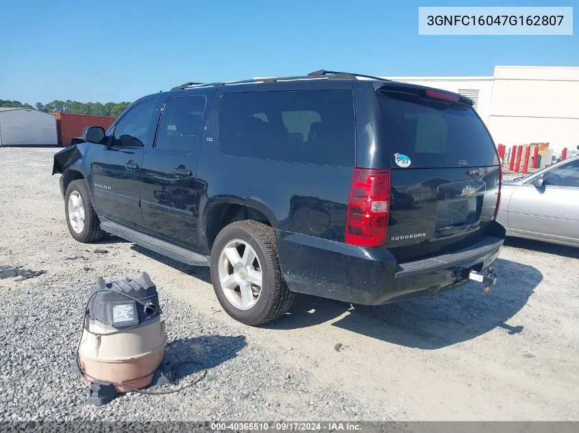 2007 Chevrolet Suburban 1500 Ltz VIN: 3GNFC16047G162807 Lot: 40365510