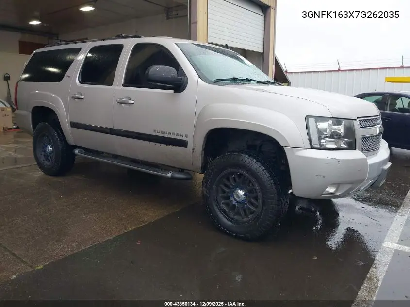 3GNFK163X7G262035 2007 Chevrolet Suburban 1500 Lt