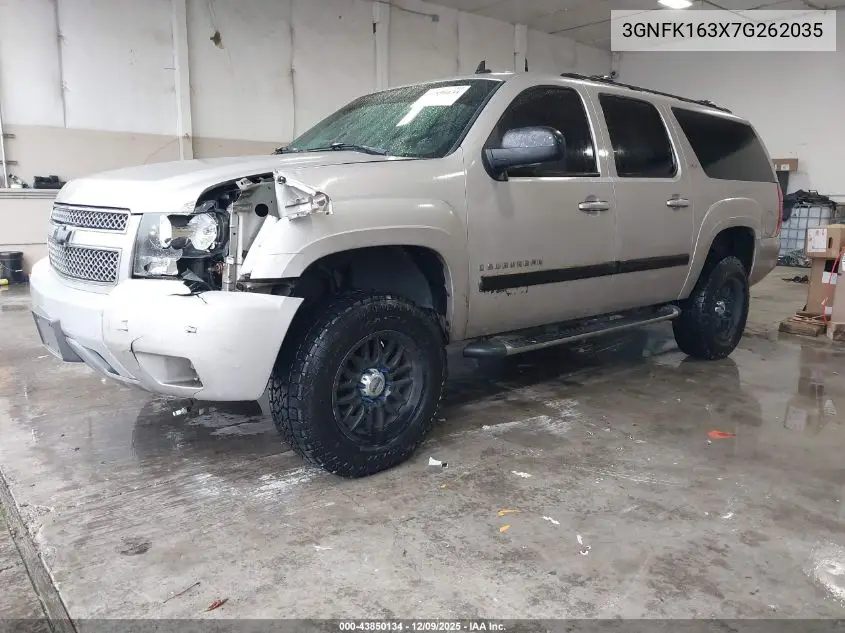 3GNFK163X7G262035 2007 Chevrolet Suburban 1500 Lt