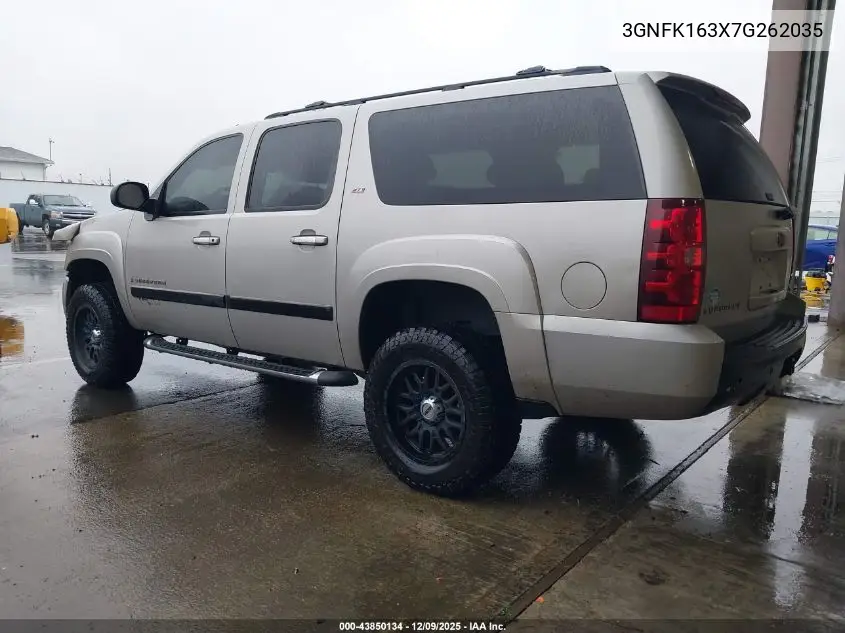 3GNFK163X7G262035 2007 Chevrolet Suburban 1500 Lt