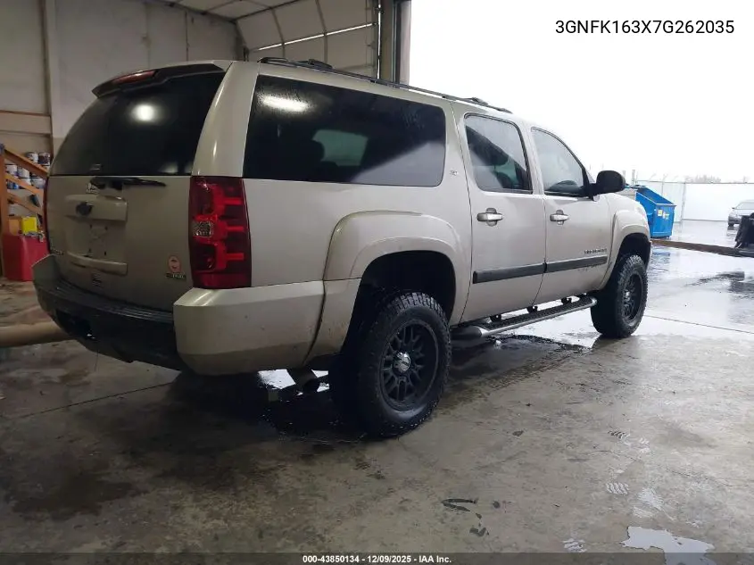 3GNFK163X7G262035 2007 Chevrolet Suburban 1500 Lt