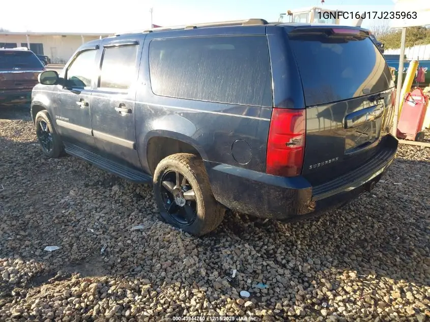 1GNFC16J17J235963 2007 Chevrolet Suburban 1500 Ls