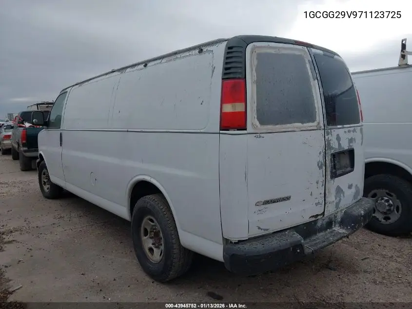 1GCGG29V971123725 2007 Chevrolet Express Work Van