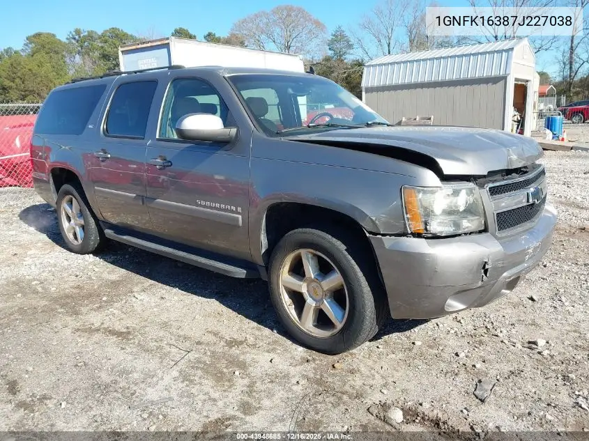 1GNFK16387J227038 2007 Chevrolet Suburban 1500 Ltz