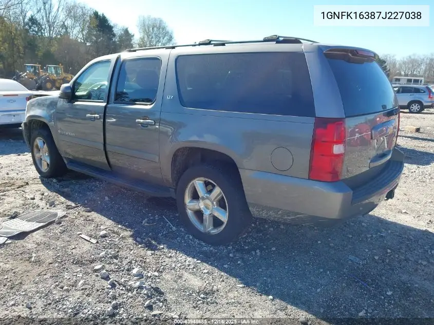 1GNFK16387J227038 2007 Chevrolet Suburban 1500 Ltz