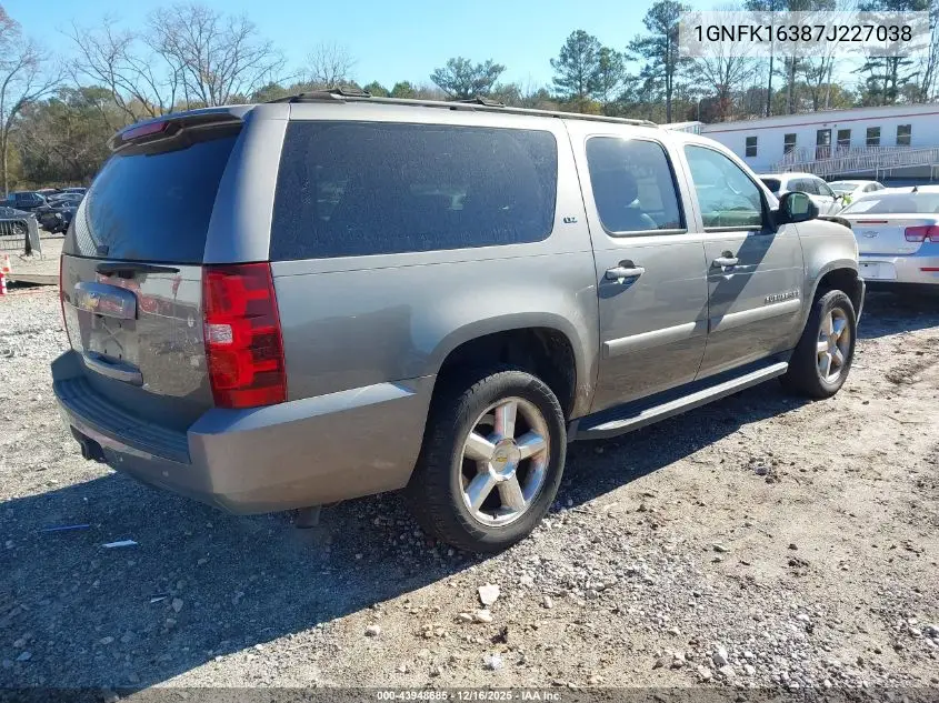 1GNFK16387J227038 2007 Chevrolet Suburban 1500 Ltz