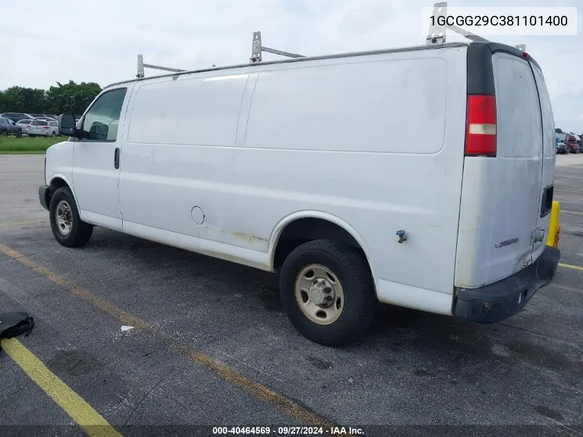 2008 Chevrolet Express Work Van VIN: 1GCGG29C381101400 Lot: 40464569