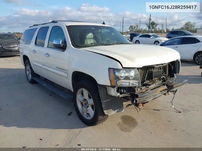 1GNFC16J28R259417 2008 Chevrolet Suburban 1500 Ltz