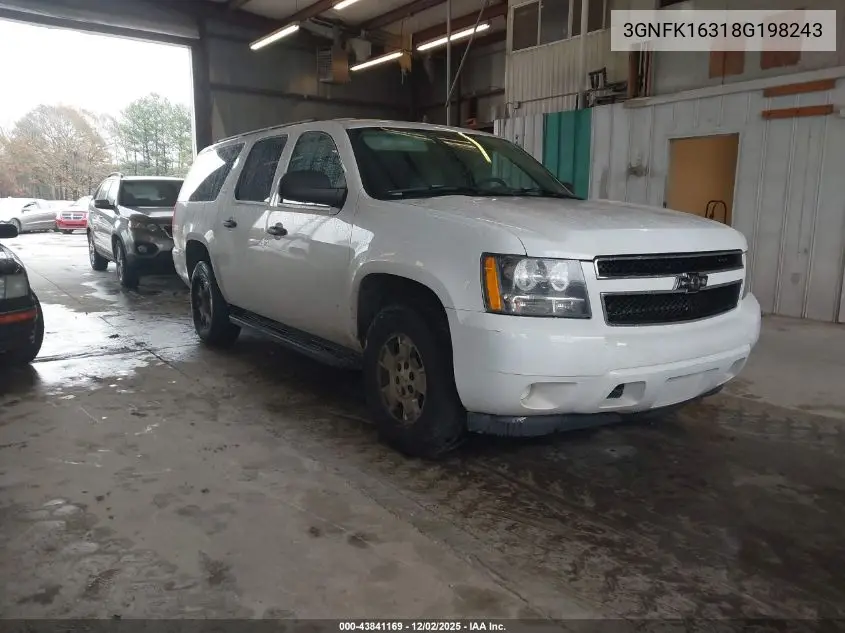 3GNFK16318G198243 2008 Chevrolet Suburban 1500 Commercial Fleet