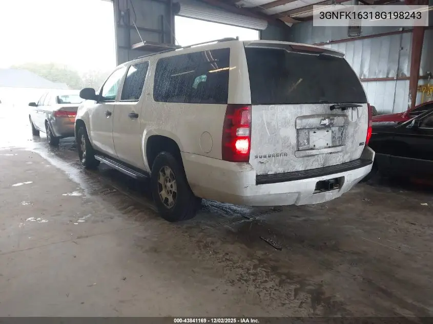 3GNFK16318G198243 2008 Chevrolet Suburban 1500 Commercial Fleet