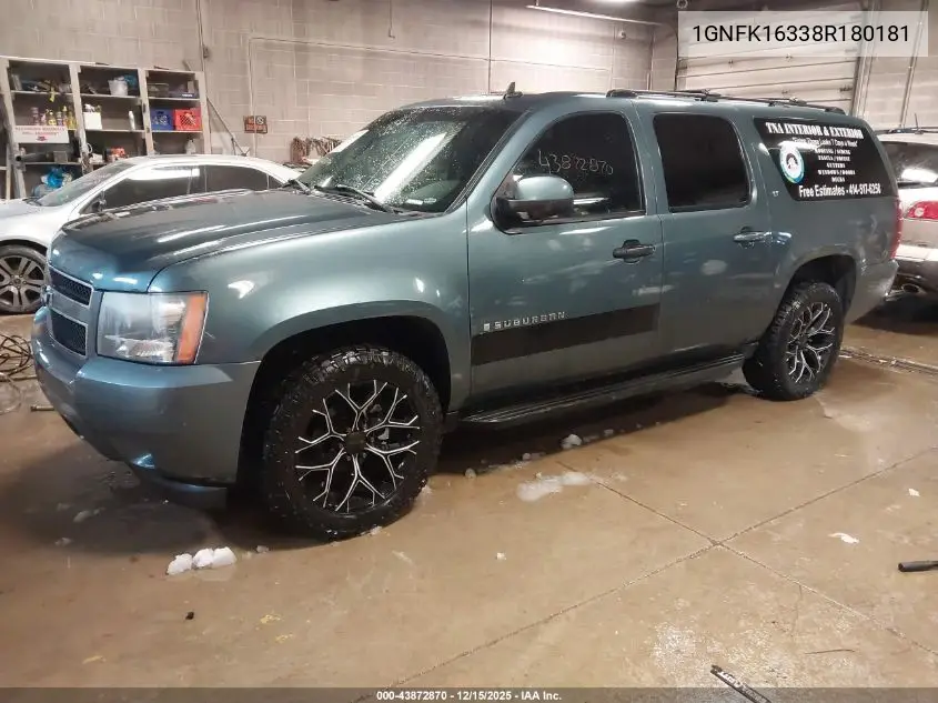 1GNFK16338R180181 2008 Chevrolet Suburban 1500 Lt
