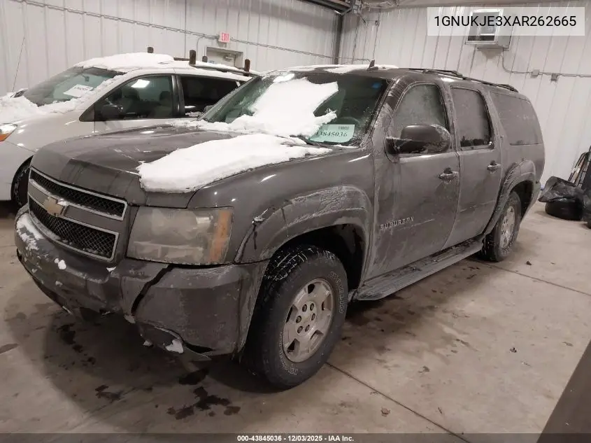 1GNUKJE3XAR262665 2010 Chevrolet Suburban 1500 Lt1