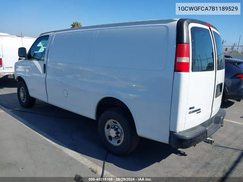 2011 Chevrolet Express 2500 Work Van VIN: 1GCWGFCA7B1189529 Lot: 40219108