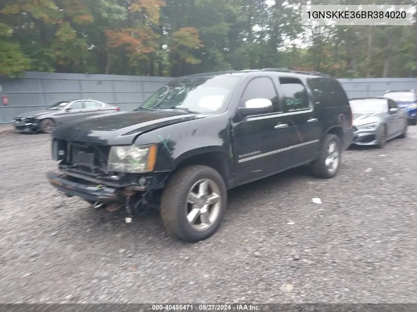 1GNSKKE36BR384020 2011 Chevrolet Suburban 1500 Ltz