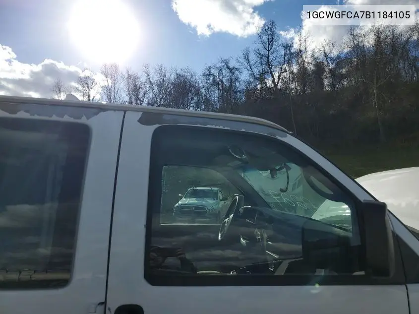 1GCWGFCA7B1184105 2011 Chevrolet Express 2500 Work Van