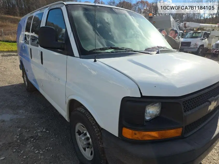 1GCWGFCA7B1184105 2011 Chevrolet Express 2500 Work Van