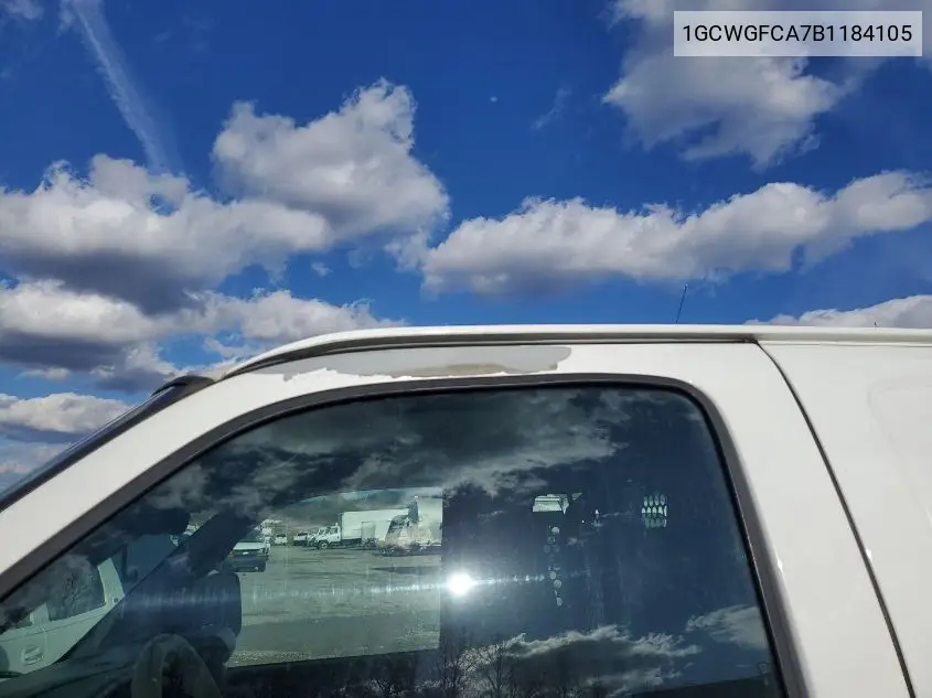 1GCWGFCA7B1184105 2011 Chevrolet Express 2500 Work Van