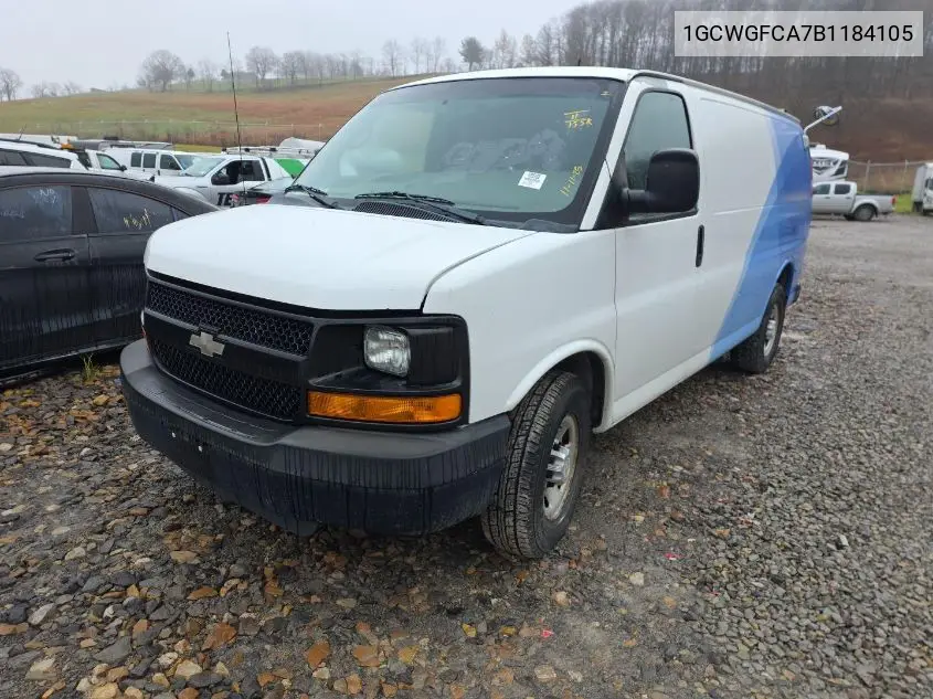 1GCWGFCA7B1184105 2011 Chevrolet Express 2500 Work Van