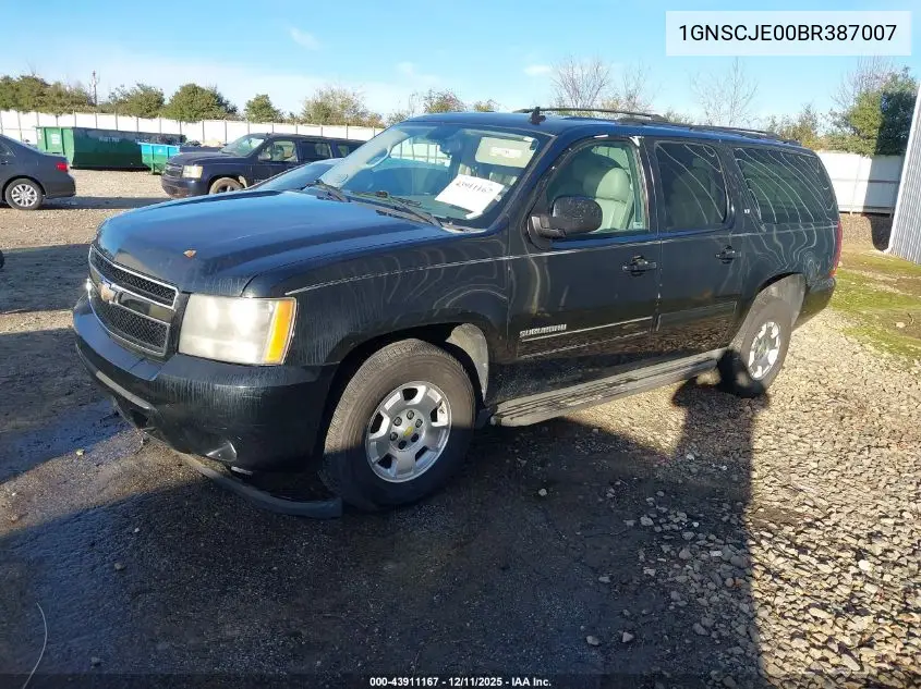 1GNSCJE00BR387007 2011 Chevrolet Suburban 1500 Lt1