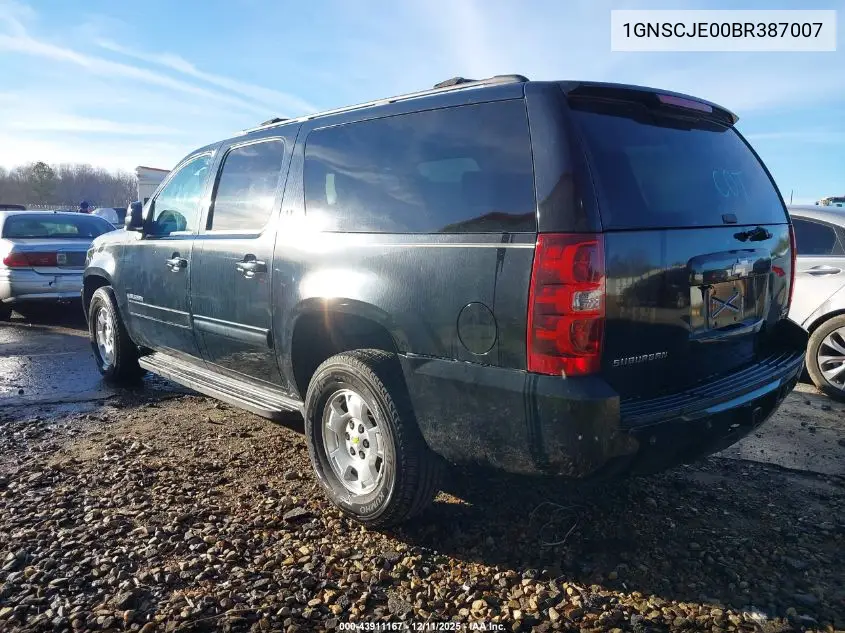 1GNSCJE00BR387007 2011 Chevrolet Suburban 1500 Lt1