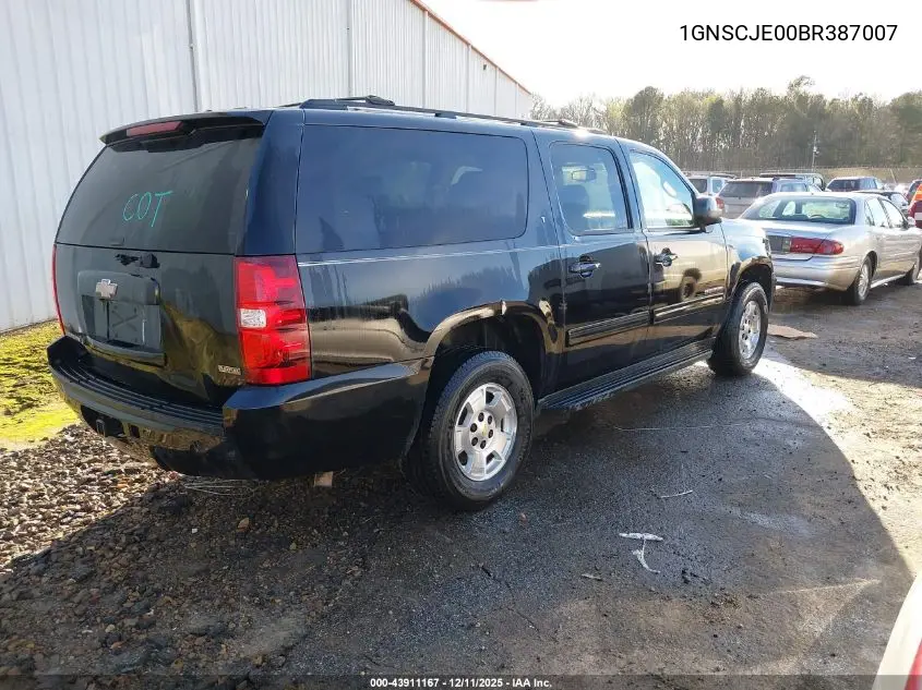1GNSCJE00BR387007 2011 Chevrolet Suburban 1500 Lt1