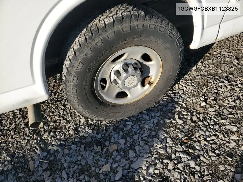 1GCWGFCBXB1123825 2011 Chevrolet Express 2500 Work Van