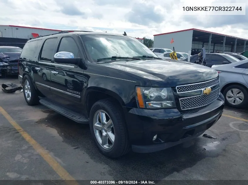 1GNSKKE77CR322744 2012 Chevrolet Suburban 1500 Ltz