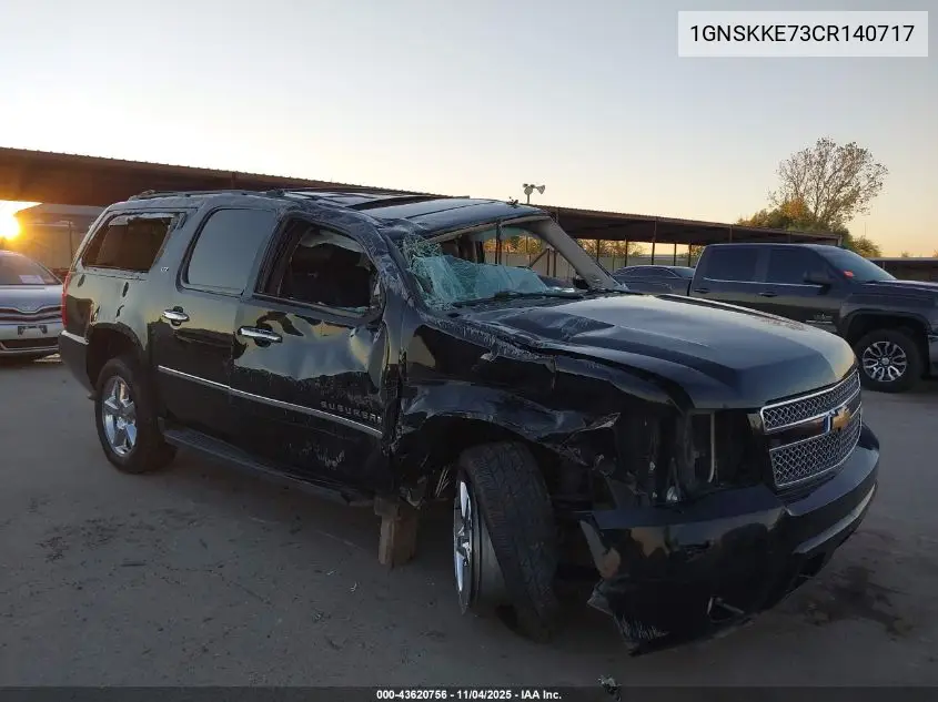 1GNSKKE73CR140717 2012 Chevrolet Suburban 1500 Ltz