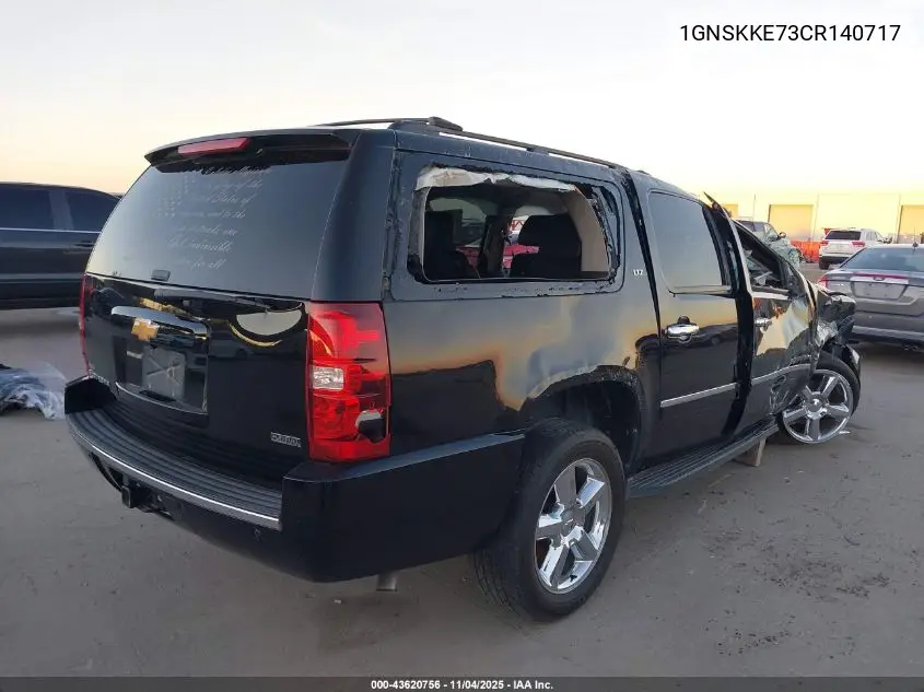 1GNSKKE73CR140717 2012 Chevrolet Suburban 1500 Ltz