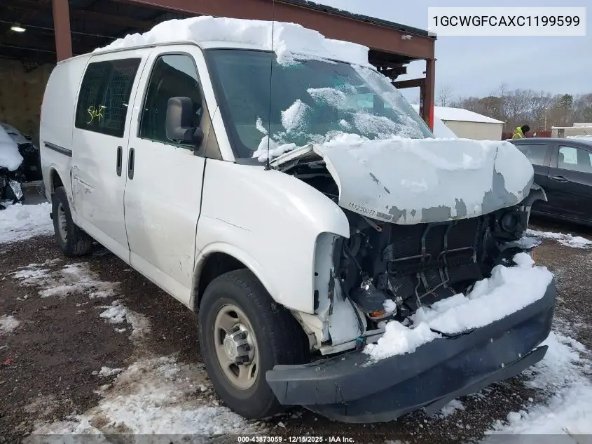 1GCWGFCAXC1199599 2012 Chevrolet Express 2500 Work Van