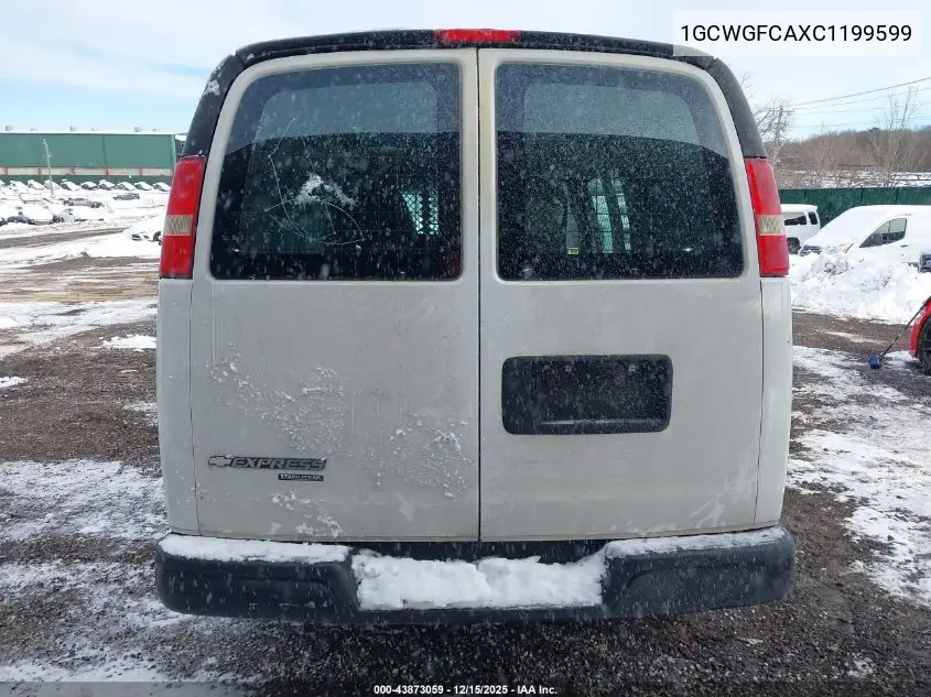 1GCWGFCAXC1199599 2012 Chevrolet Express 2500 Work Van
