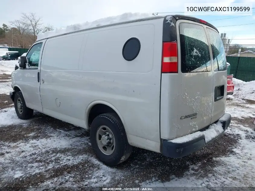 1GCWGFCAXC1199599 2012 Chevrolet Express 2500 Work Van