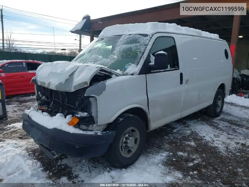 1GCWGFCAXC1199599 2012 Chevrolet Express 2500 Work Van