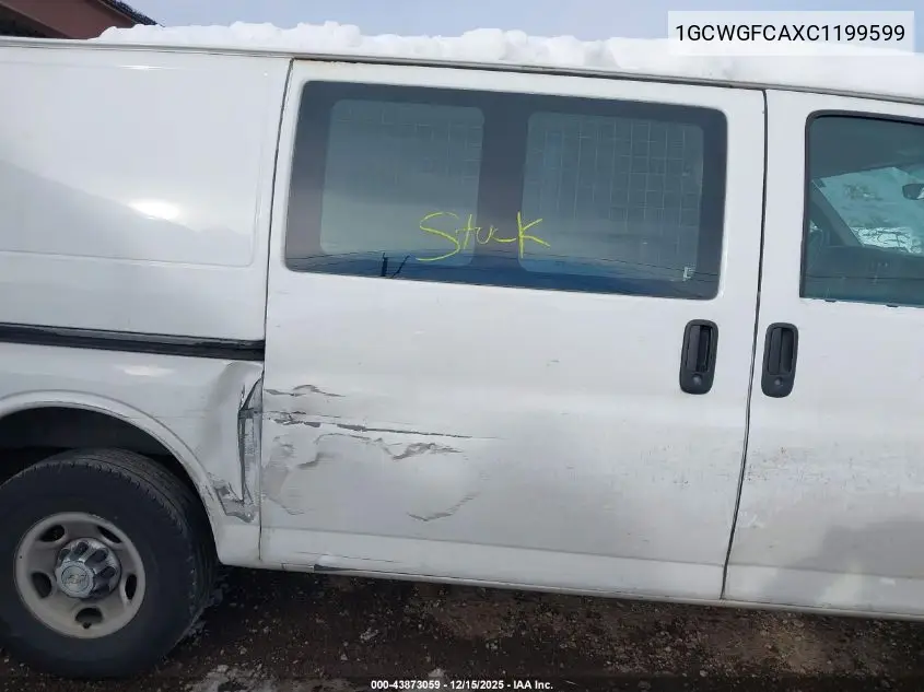 1GCWGFCAXC1199599 2012 Chevrolet Express 2500 Work Van
