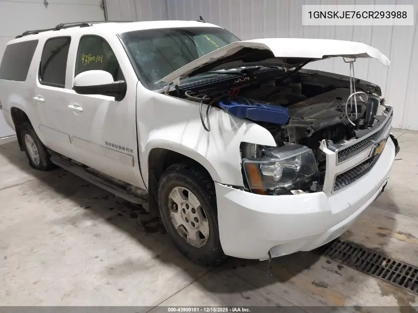 1GNSKJE76CR293988 2012 Chevrolet Suburban 1500 Lt