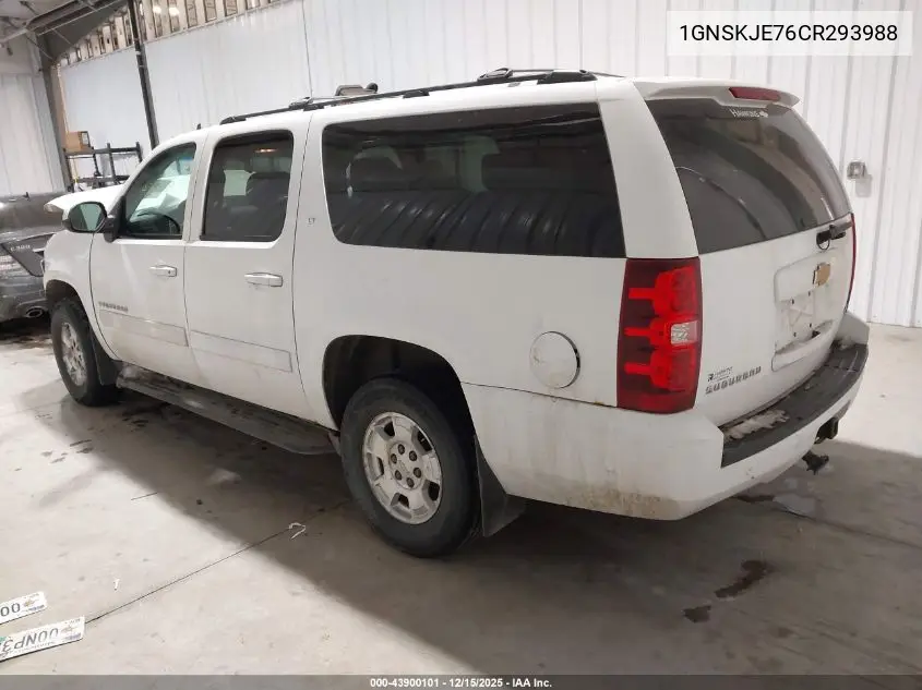 1GNSKJE76CR293988 2012 Chevrolet Suburban 1500 Lt